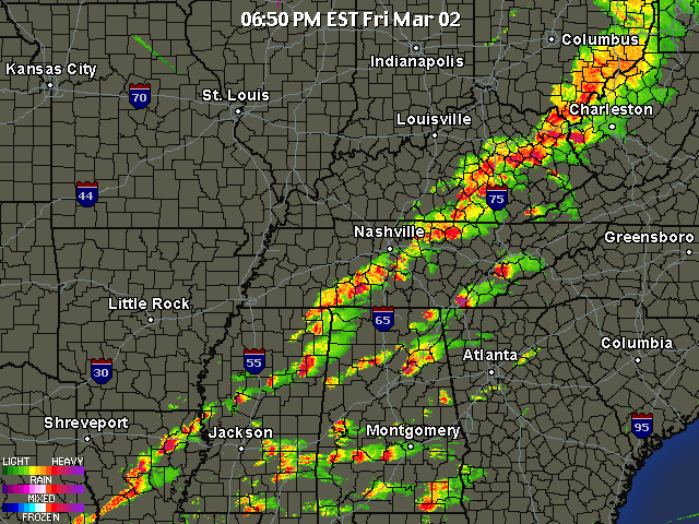 RADAR image of 20120302_1850 tornadoes