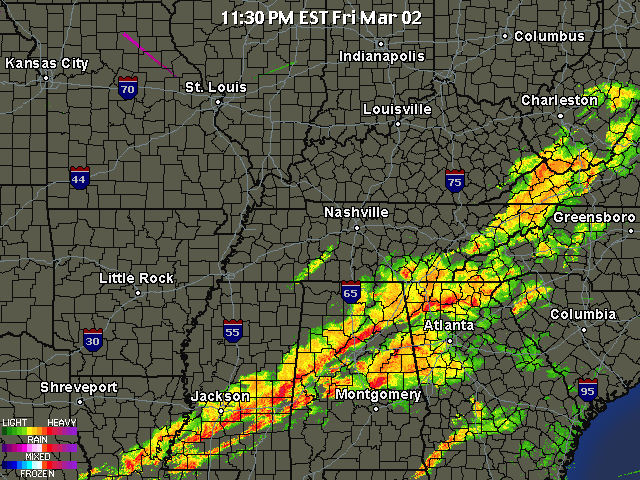 RADAR image of 20120302_2330 tornado