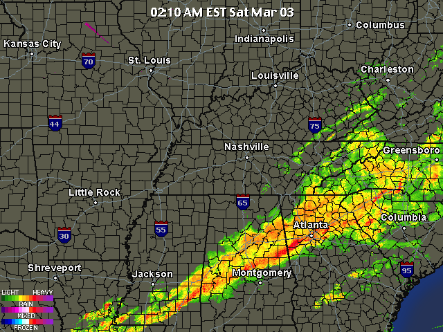 RADAR image of 20120303_0210 tornado